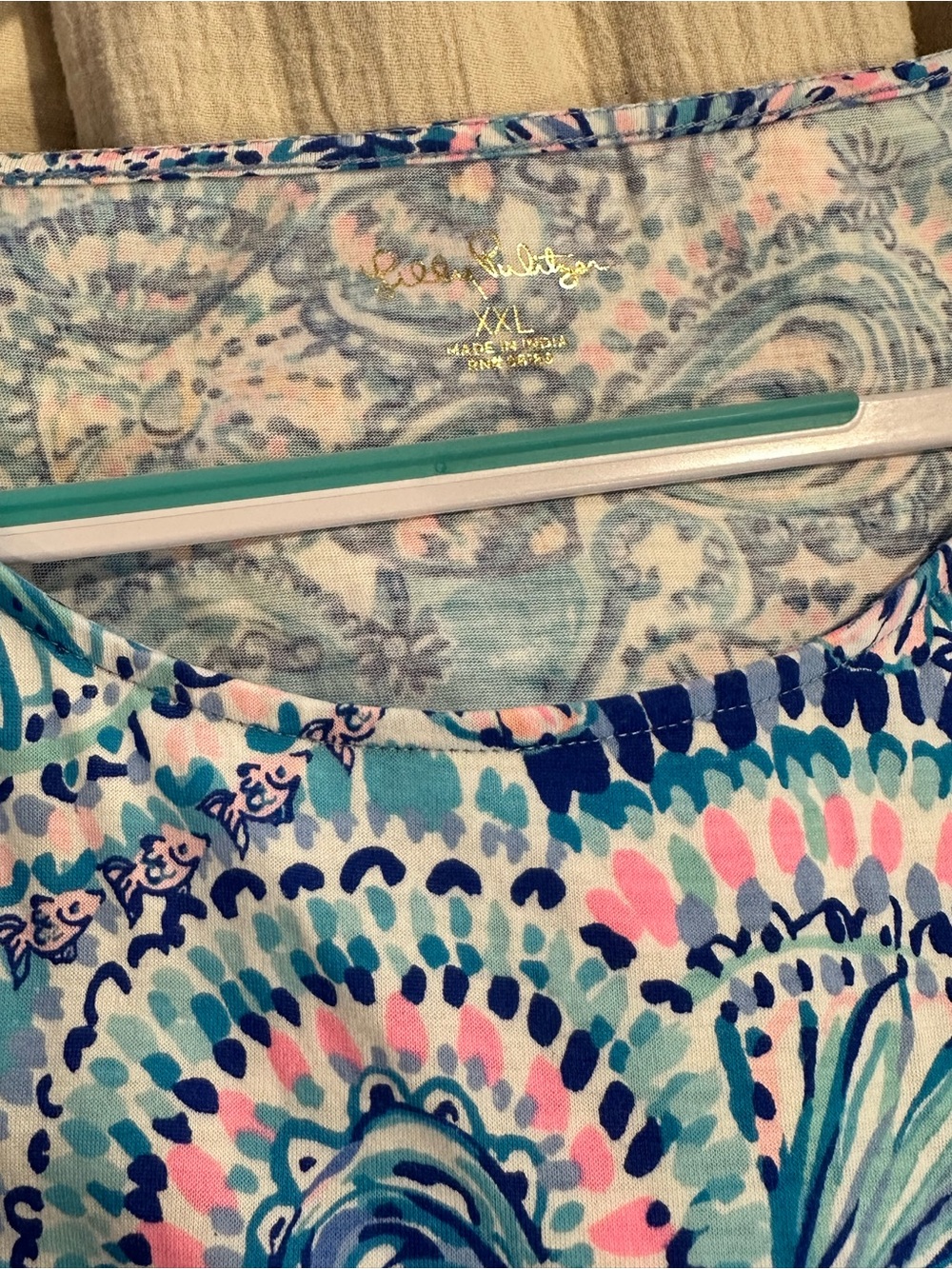 Lilly Pulitzer Blue Grotto Swing Dress XXL - Picture 4 of 6